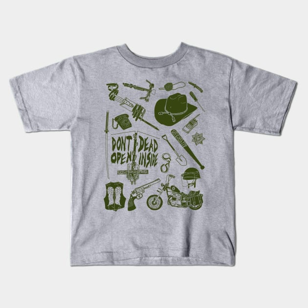 don't open dead inside Kids T-Shirt by halfabubble